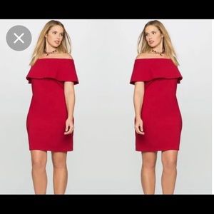 NWT red off Shoulder plus size dress